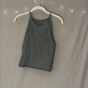 Lululemon size 6 Striped Navy and White Women's Top